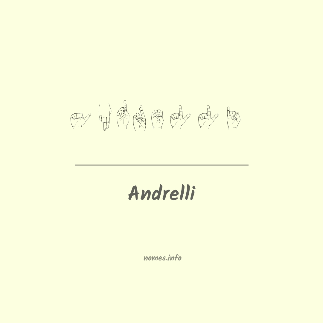 Andrelli em Libras