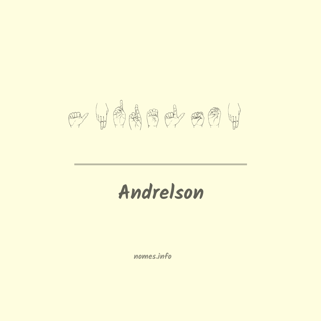 Andrelson em Libras