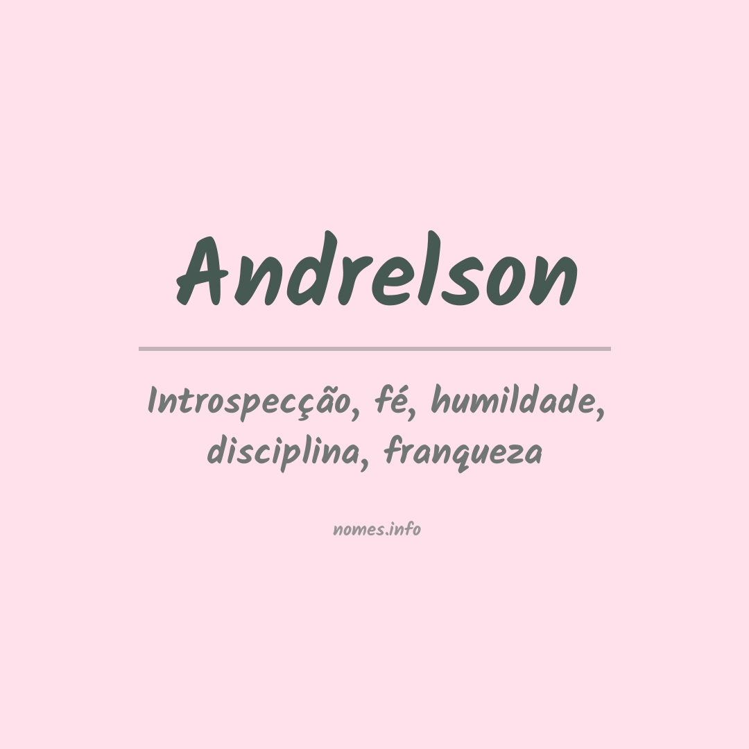 Significado do nome Andrelson