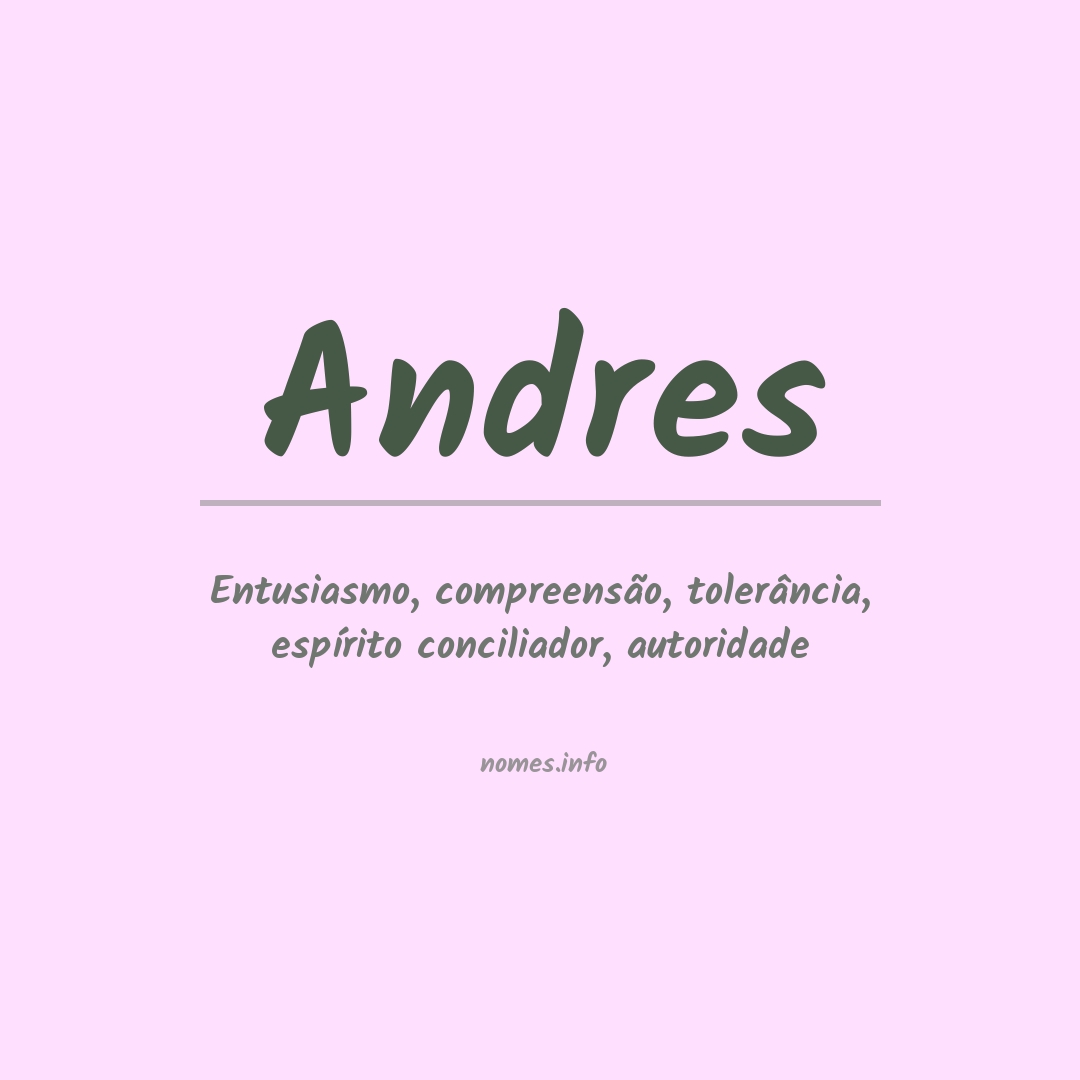 Significado do nome Andres