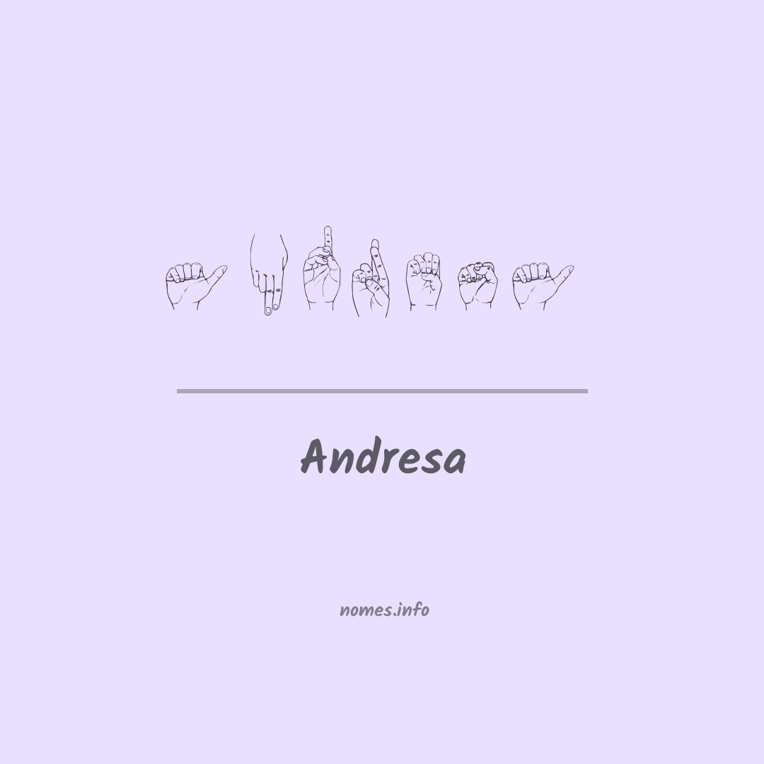 Andresa em Libras