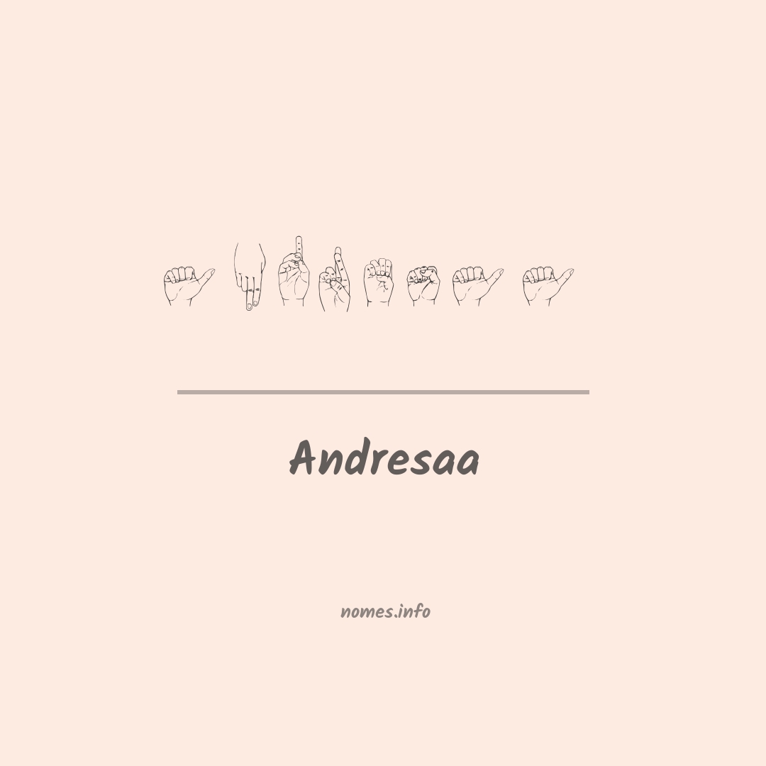 Andresaa em Libras
