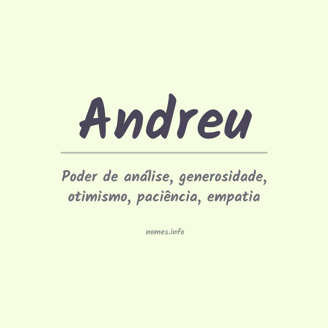 Significado do nome Andreu