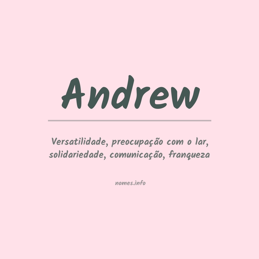 Significado do nome Andrew