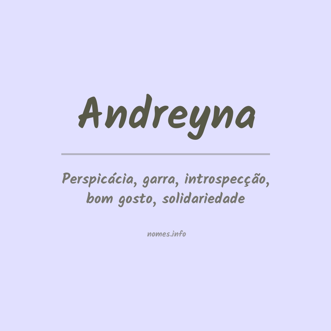 Significado do nome Andreyna