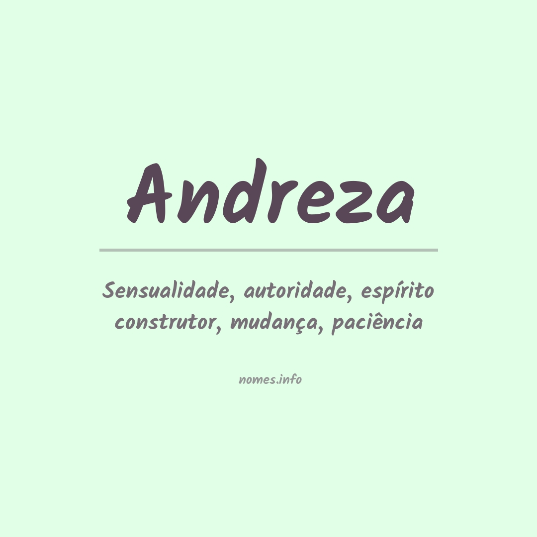 Significado do nome Andreza