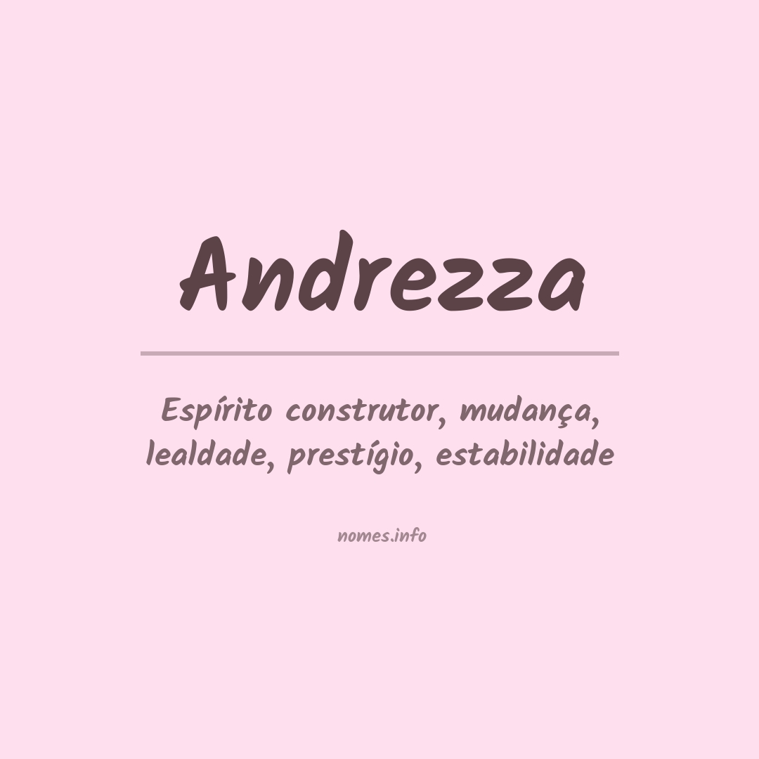 Significado do nome Andrezza Significado do nome Andrezza