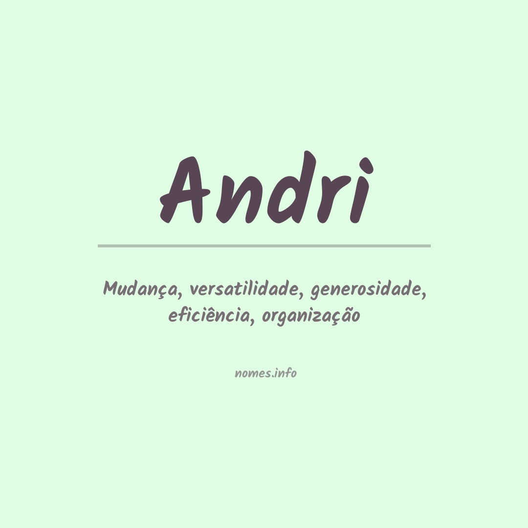 Significado do nome Andri