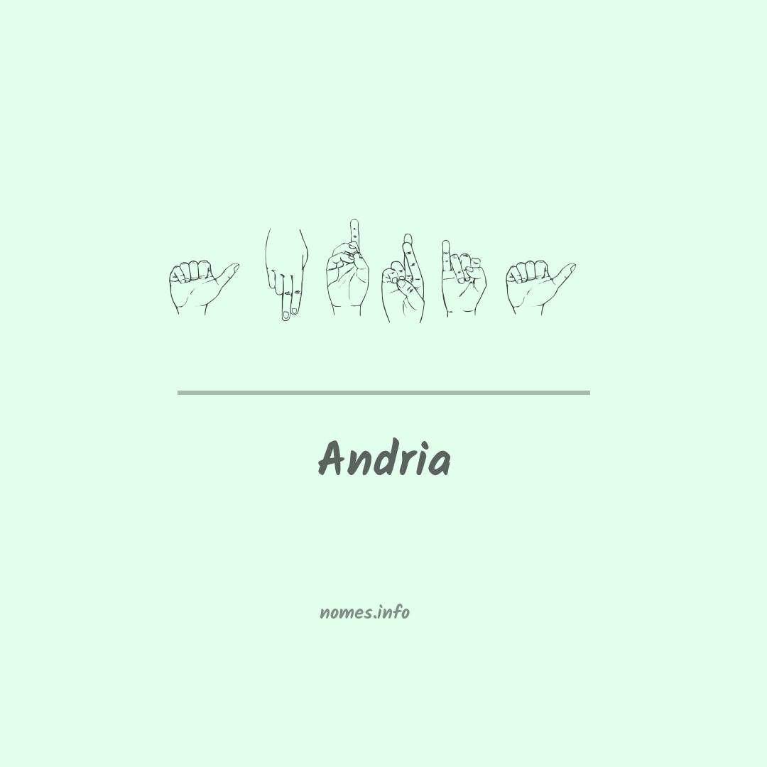 Andria em Libras