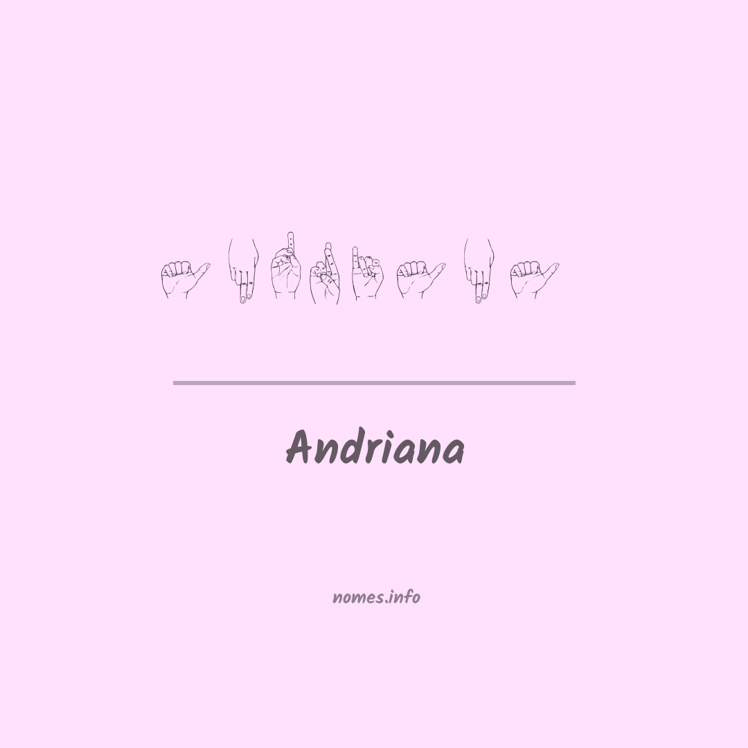 Andriana em Libras
