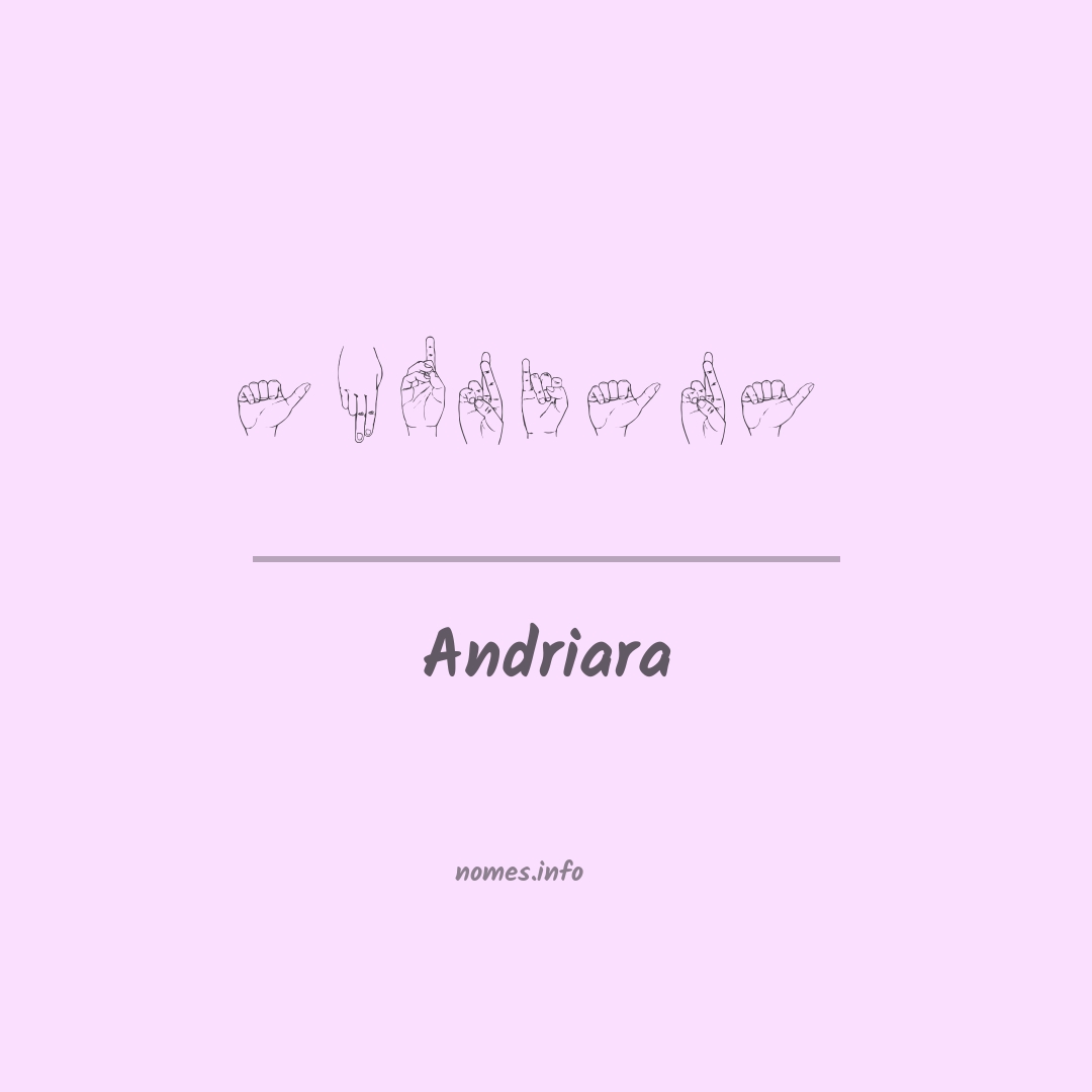 Andriara em Libras