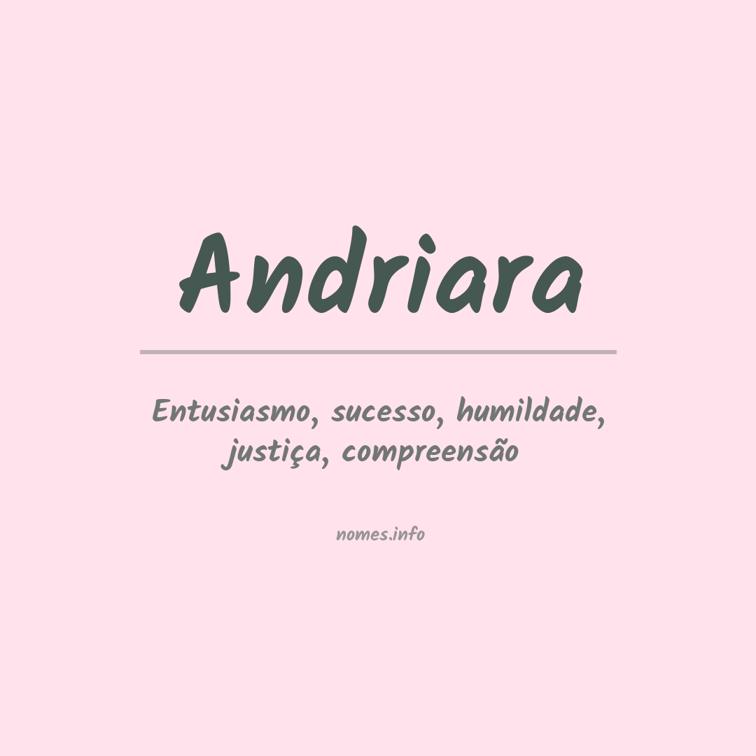 Significado do nome Andriara