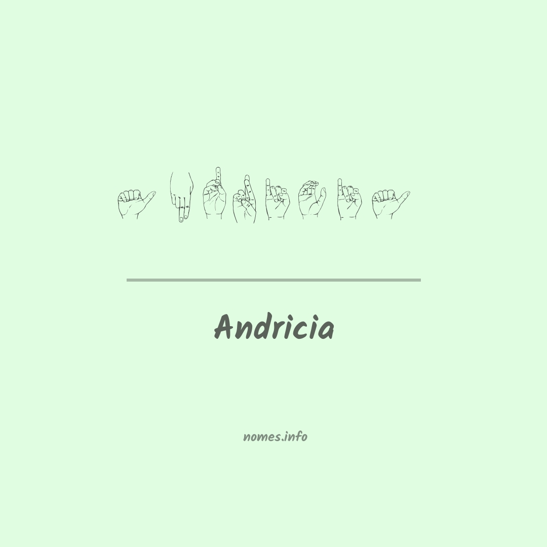 Andricia em Libras