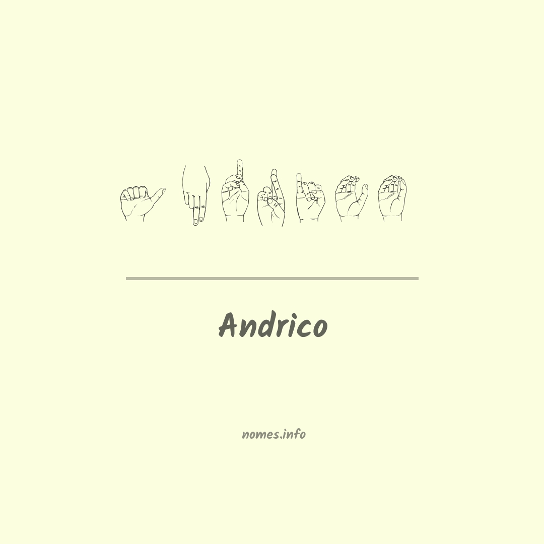 Andrico em Libras