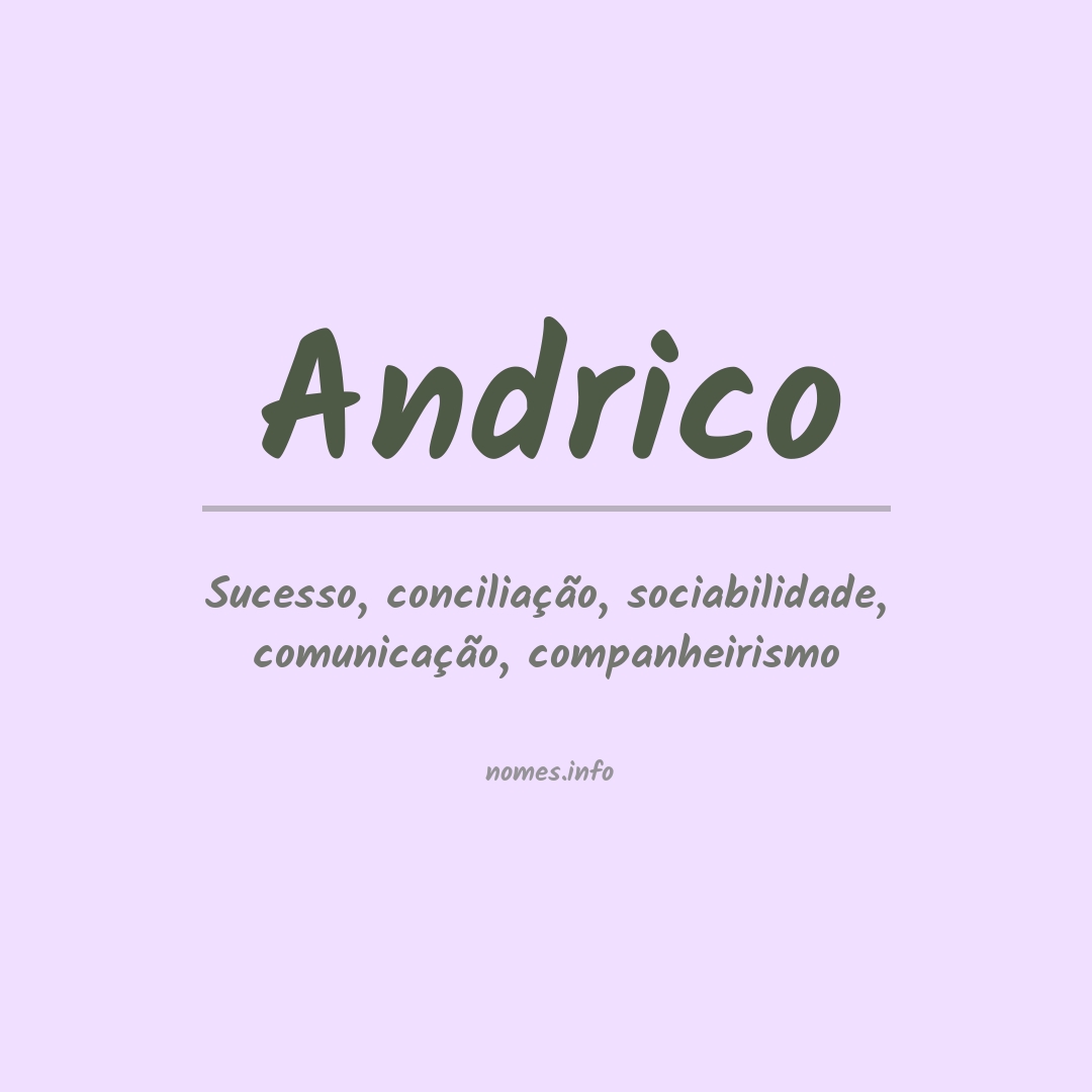 Significado do nome Andrico
