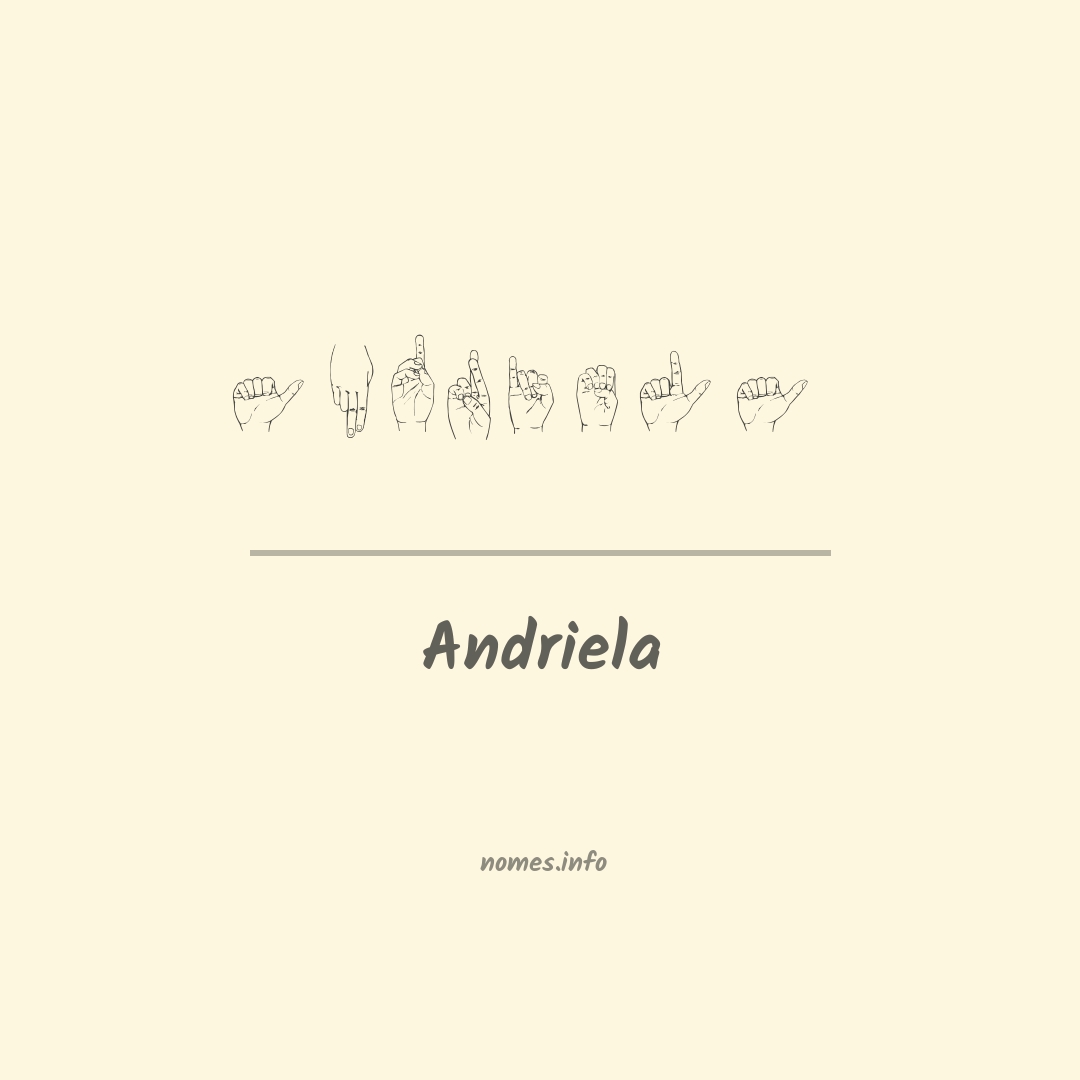 Andriela em Libras Andriela em Libras