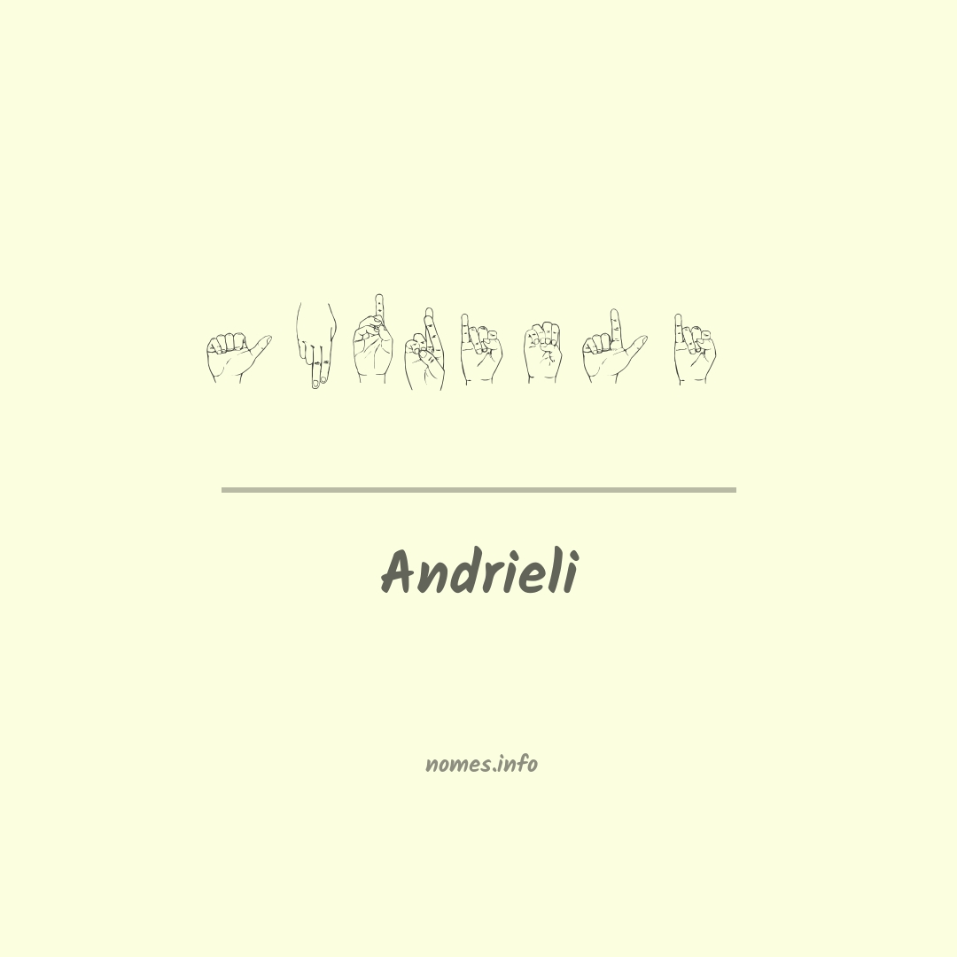 Andrieli em Libras
