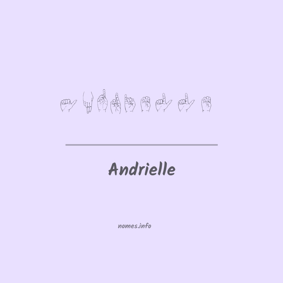 Andrielle em Libras