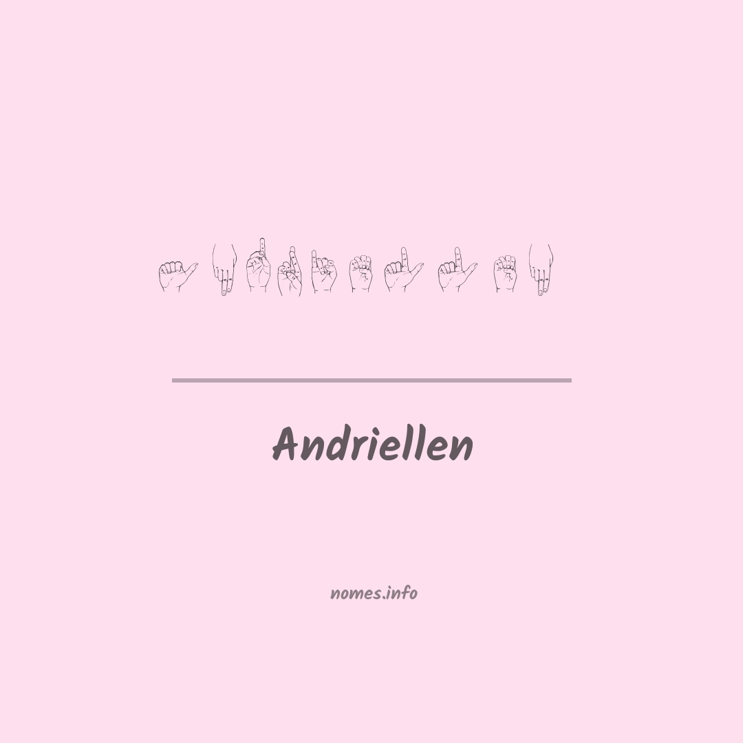 Andriellen em Libras