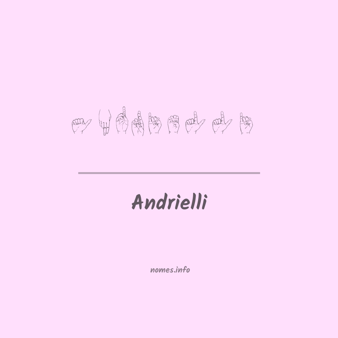 Andrielli em Libras
