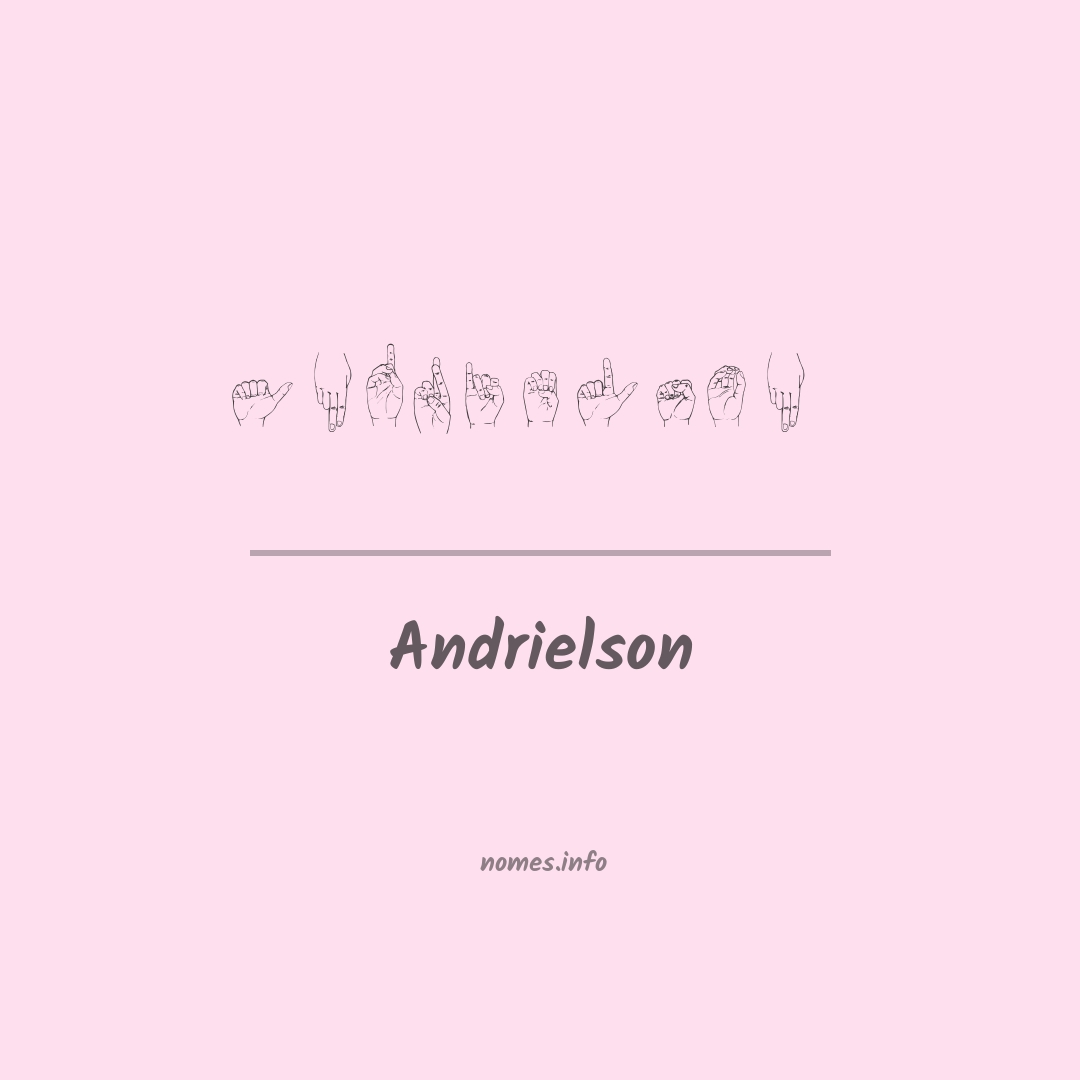 Andrielson em Libras
