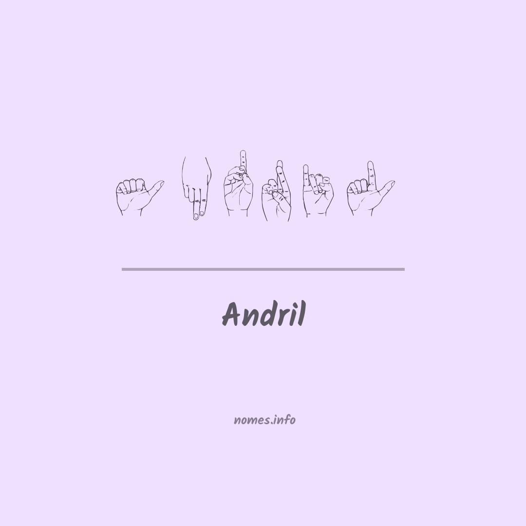 Andril em Libras