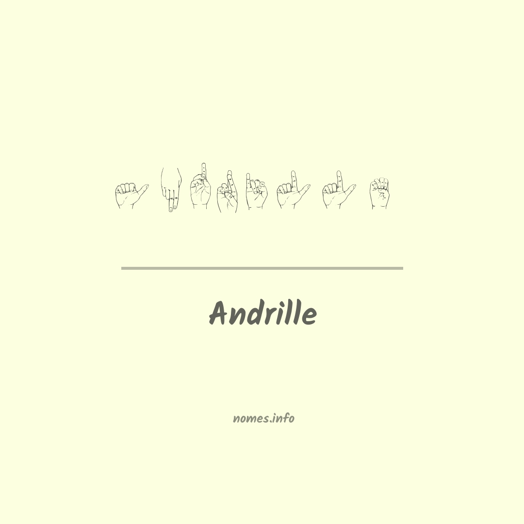 Andrille em Libras