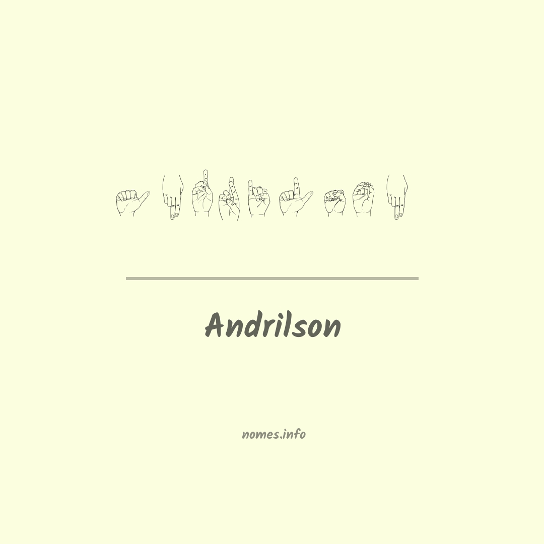Andrilson em Libras