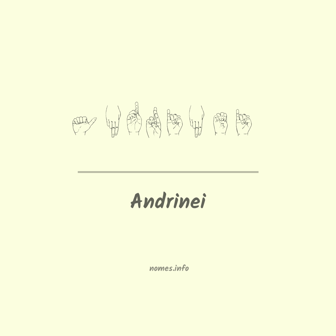 Andrinei em Libras