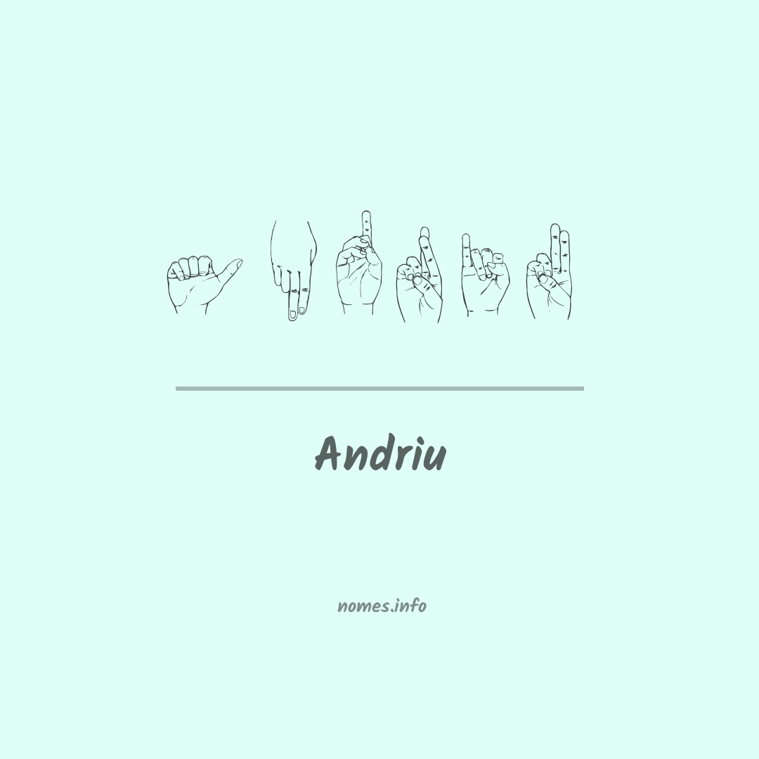 Andriu em Libras