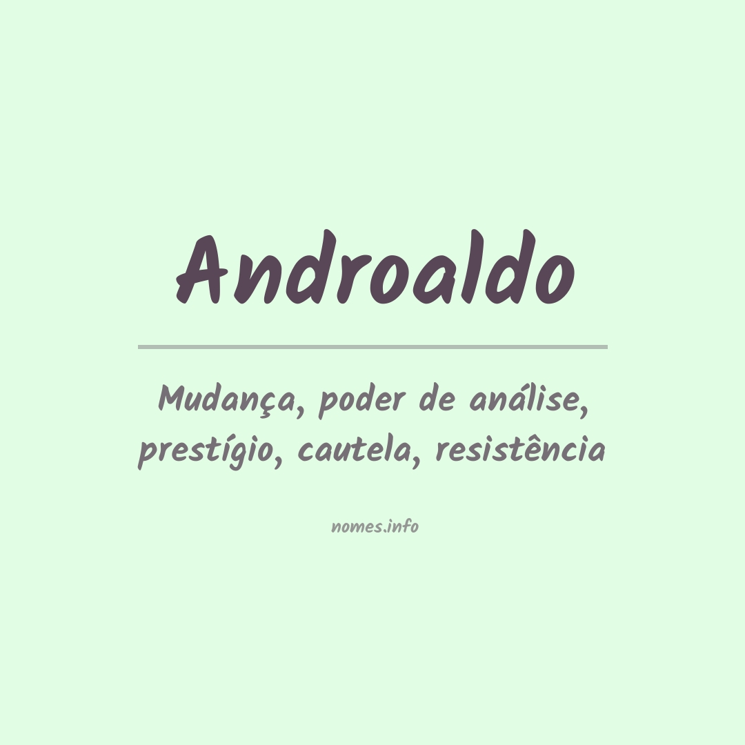 Significado do nome Androaldo