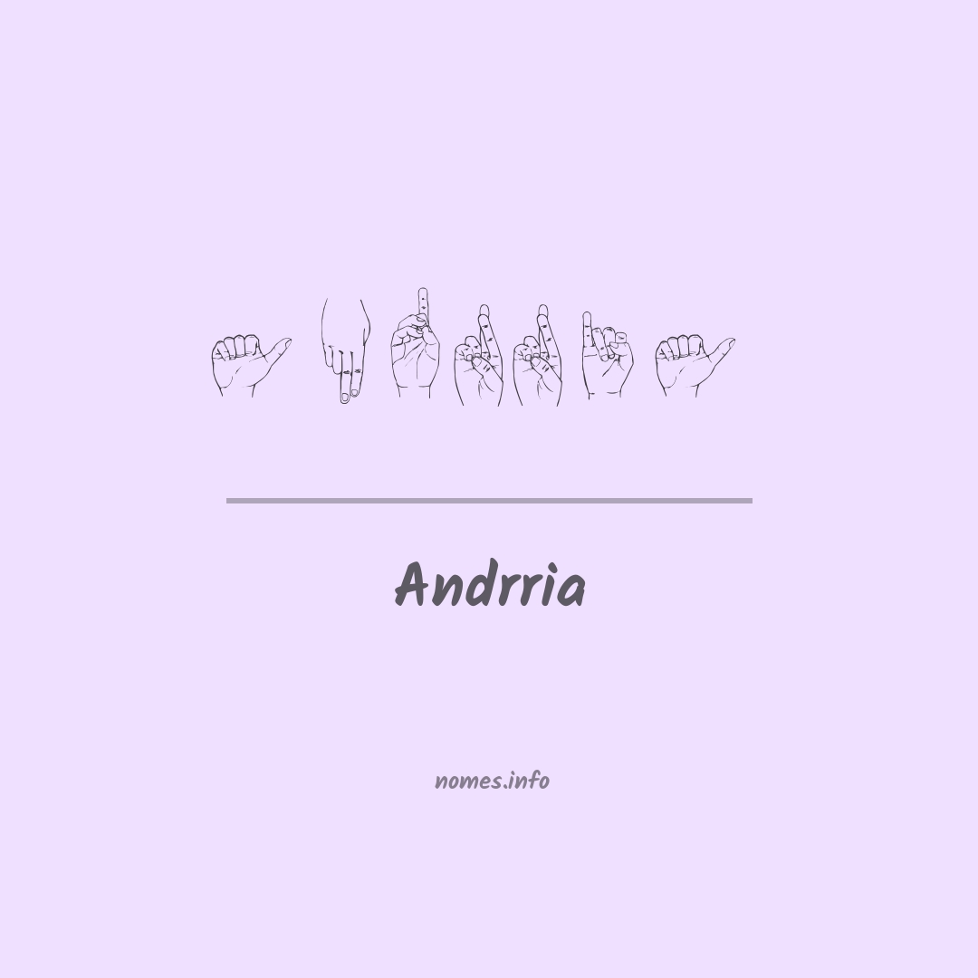 Andrria em Libras