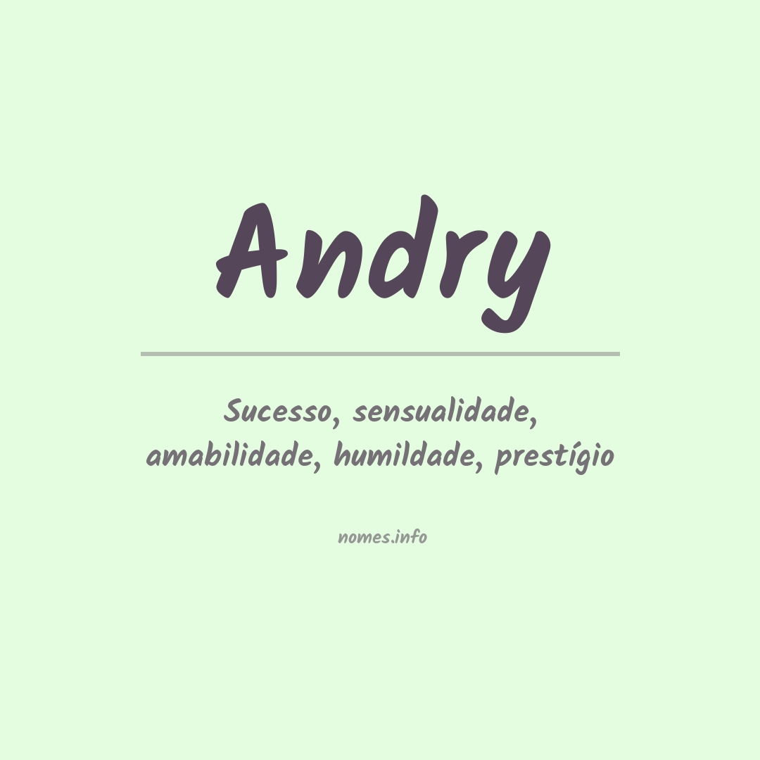 Significado do nome Andry