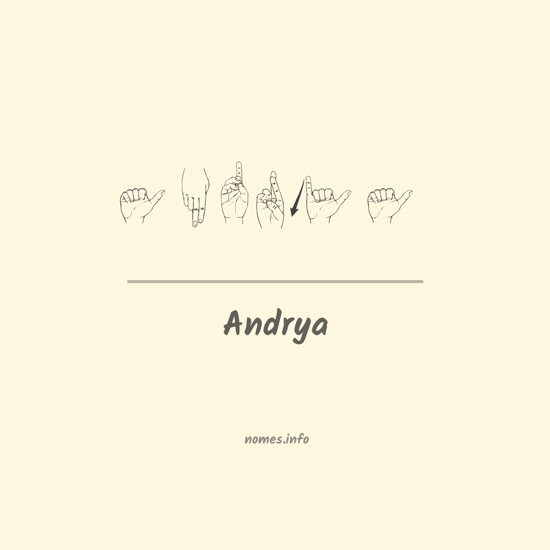 Andrya em Libras