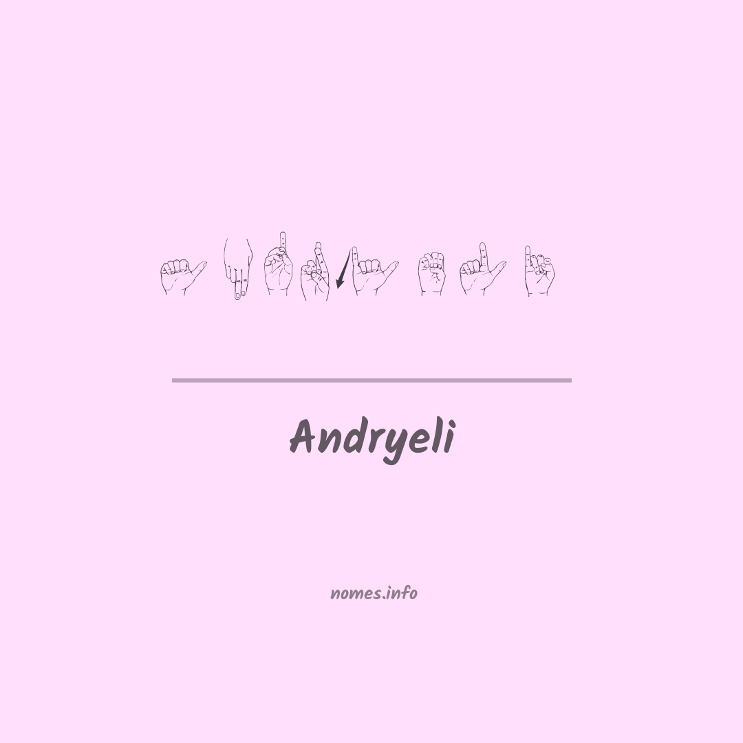 Andryeli em Libras