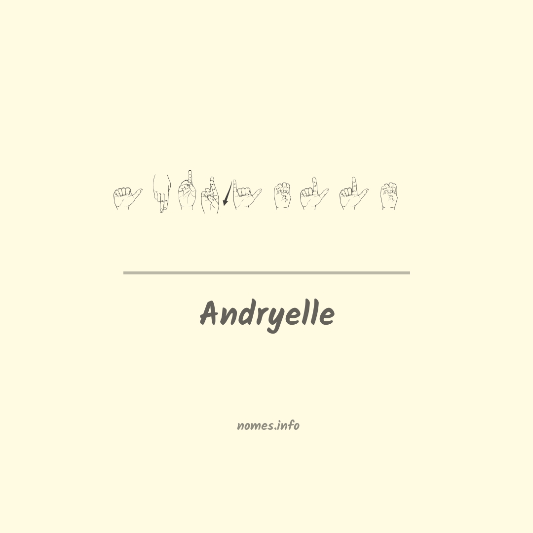 Andryelle em Libras