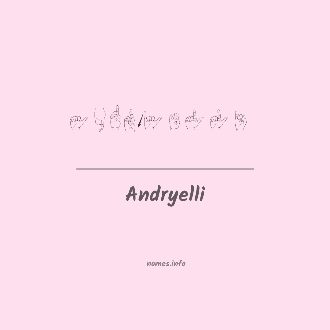 Andryelli em Libras
