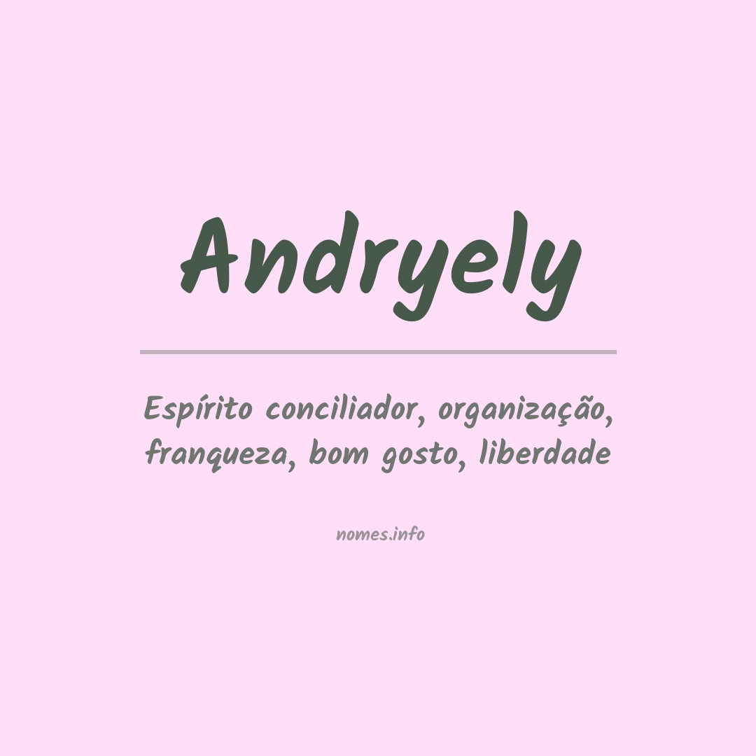 Significado do nome Andryely
