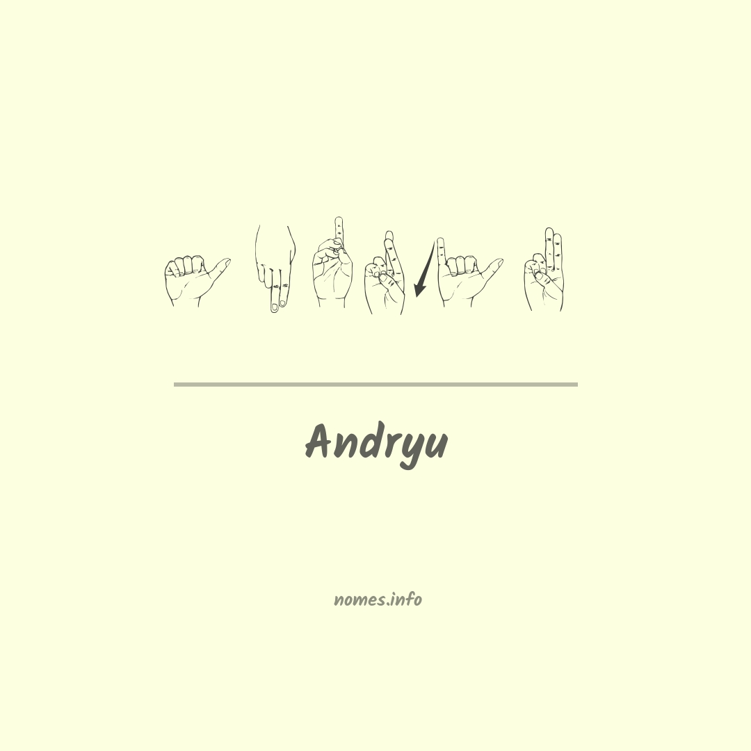 Andryu em Libras