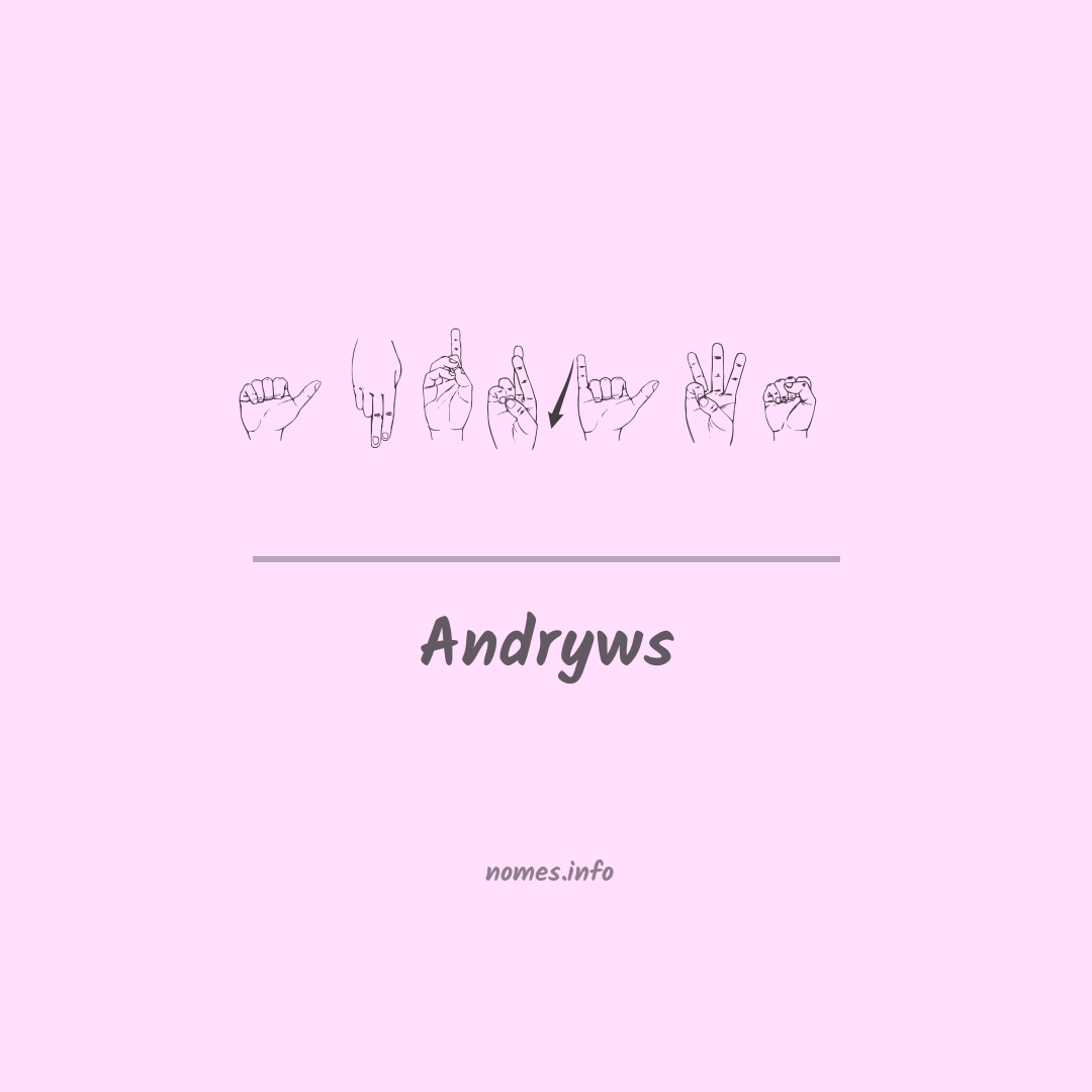 Andryws em Libras