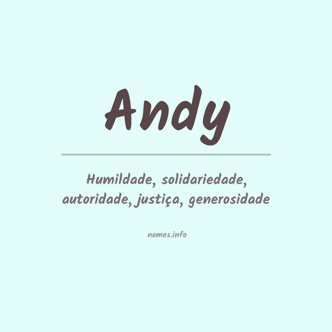 Significado do nome Andy