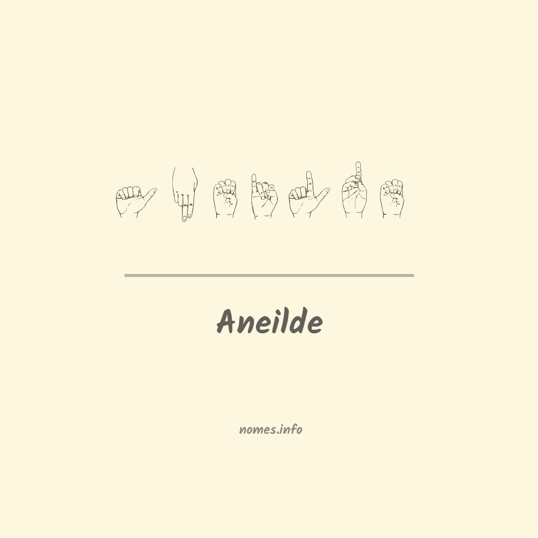 Aneilde em Libras