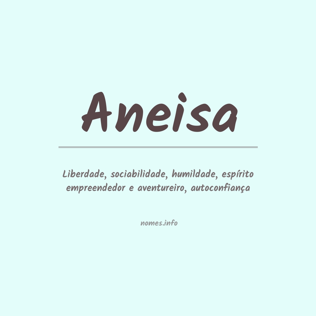 Significado do nome Aneisa