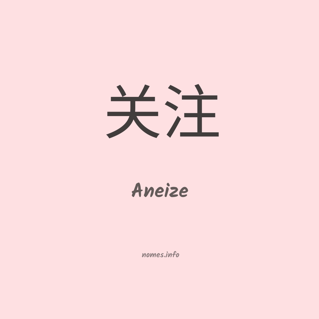Aneize em chinês