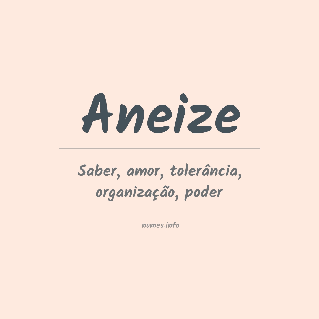 Significado do nome Aneize