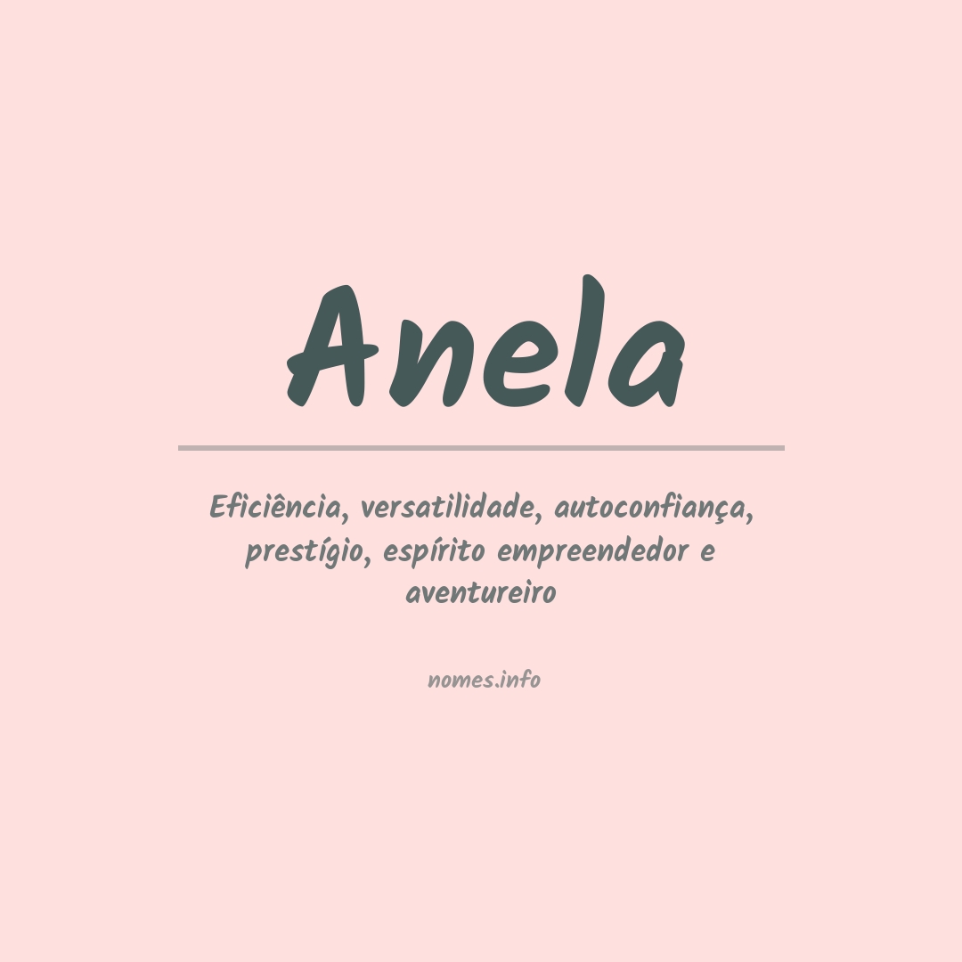 Significado do nome Anela