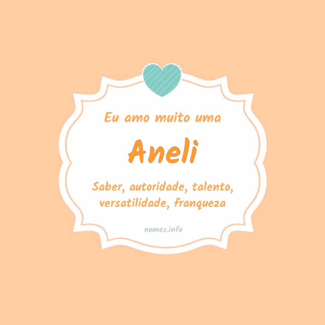 Eu amo muito Aneli