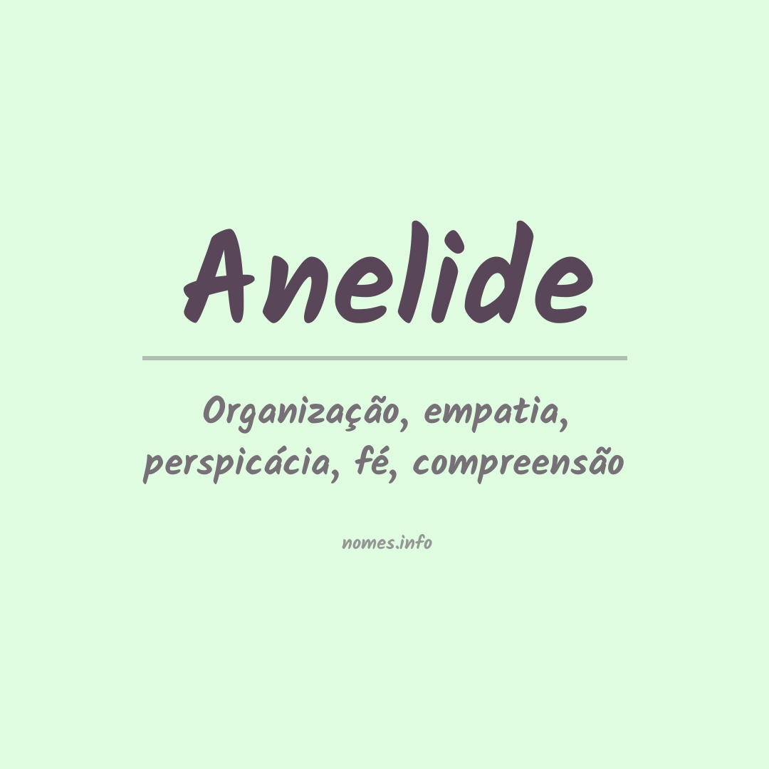 Significado do nome Anelide