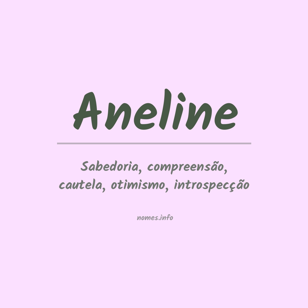 Significado do nome Aneline