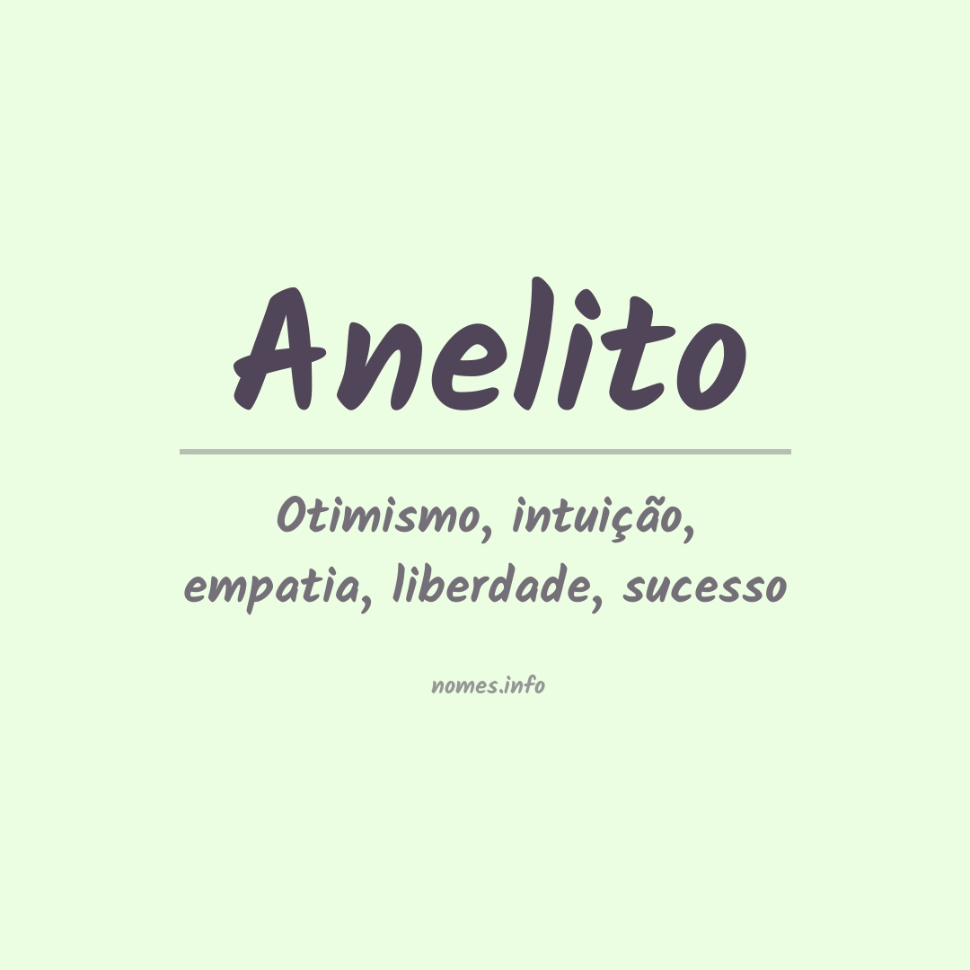 Significado do nome Anelito